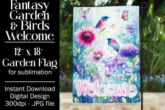 Fantasy Birds Garden Flag Sublimation 1: A Designer’s Practical Take
