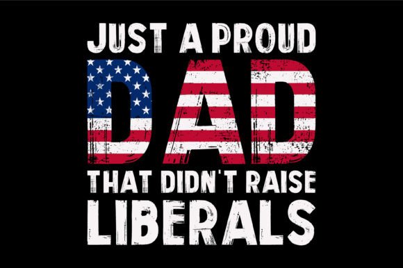 Father's Day Flag Design – A Patriotic Graphic Asset for Crafts and Graphics