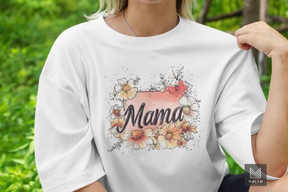Floral MAMA Mother’s Day Sublimation: A Versatile Graphic for Crafts and Design Projects