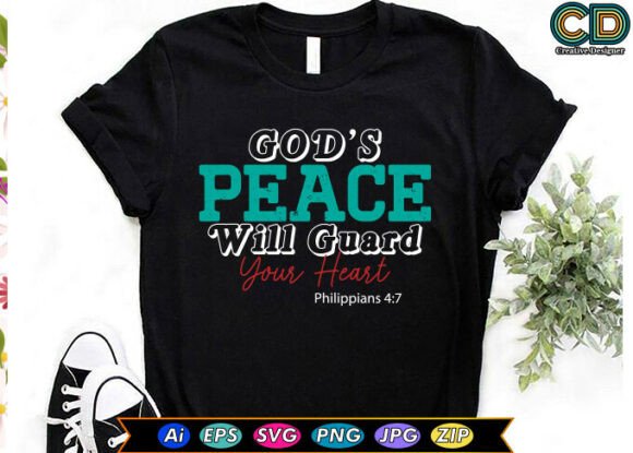 God’s Peace Will Guard Your Heart Christ – A Faith-Filled Graphic for Crafts
