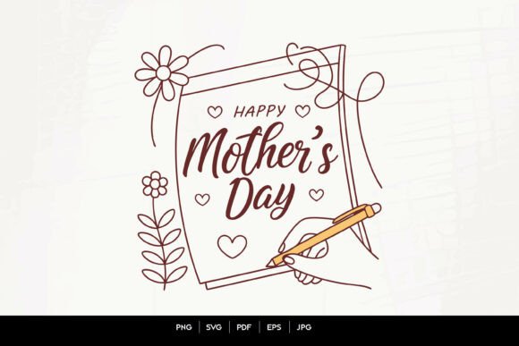 Happy Mother’s Day Letter – A Versatile Graphic for Crafts and Merch