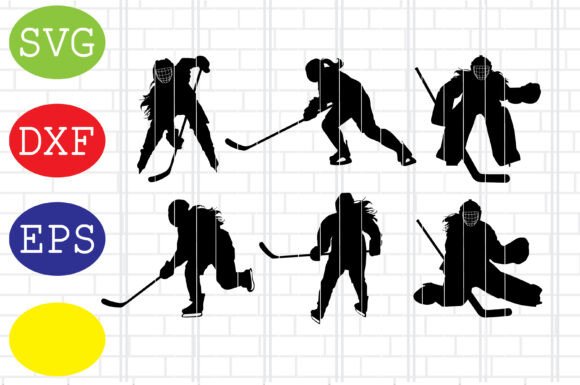 Hockey Girl Silhouette: A Versatile Graphics Asset for Craft and Design Projects