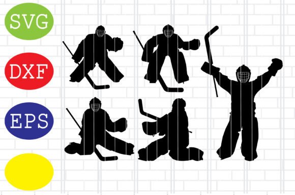Hockey Goalie Silhouette: A Versatile Graphic Design Asset for Crafts