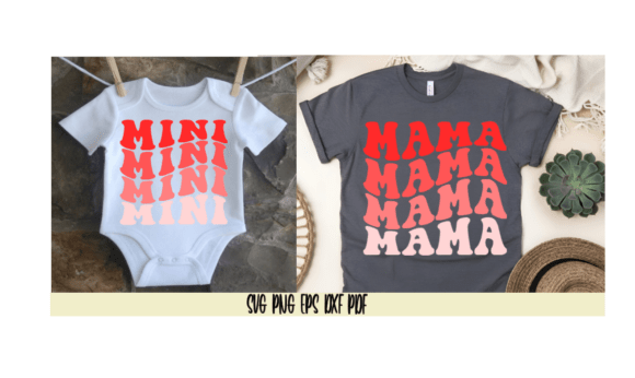 Mama Mini Matching Design Set: A Retro-Inspired Embroidery Pick