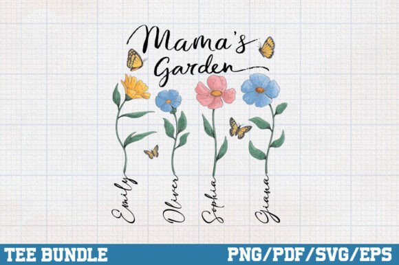 Mama’s Garden Shirt PNG: A Versatile Graphic for Crafts and Local Branding