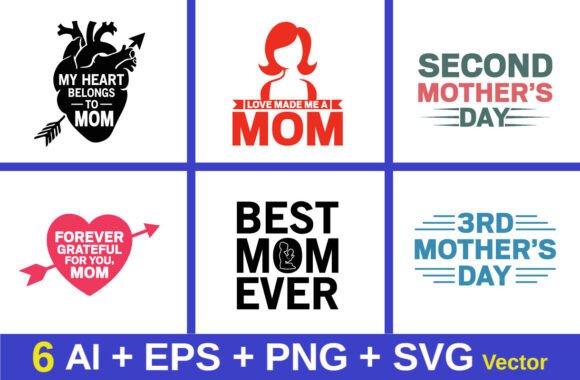 Mother s Day Tshirt Design Mom Bundle Graphics and Crafts