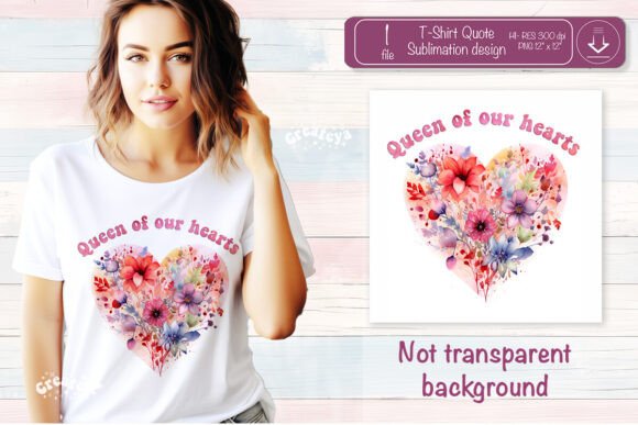 Mothers Day T Shirt Sublimation Floral Graphics for Crafts & Content