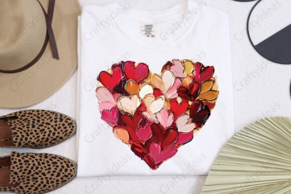 Paint Swatches Heart Png for Crafts and Graphics
