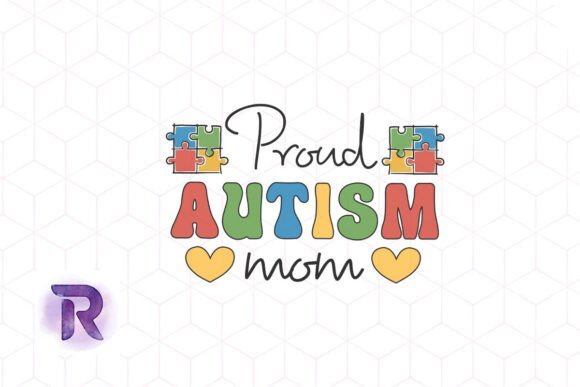 Proud Autism Mom Sublimation PNG: A Graphic for Heartfelt Crafts