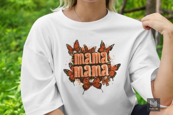 Retro MAMA Mother’s Day Sublimation: A Graphic Design Asset for Crafts and Local Branding