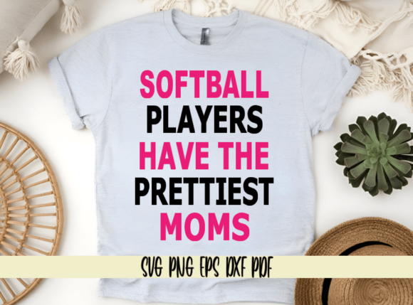 Softball Players Have the Prettiest Moms Embroidery Design Review
