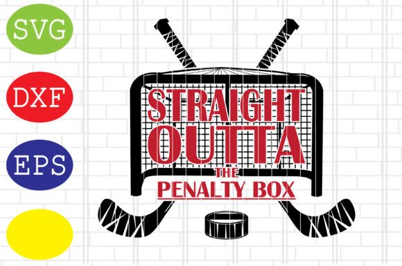 Straight Outta the Penalty Box: A Versatile Graphic Design Asset for Crafts and Branding