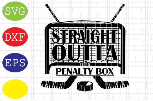Straight Outta the Penalty Box Hockey: A Bold Graphic Asset for Local Business Branding